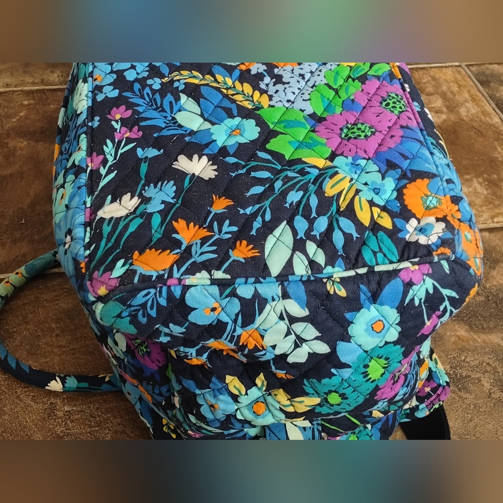 Vera Bradley Midnight Blues Weekender/Travel Bag With Trolley Sleeve. - Picture 11 of 13